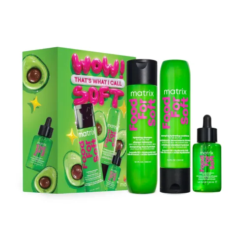 Set Matrix Food For Soft pentru par uscat 2x300ml + 50ml
