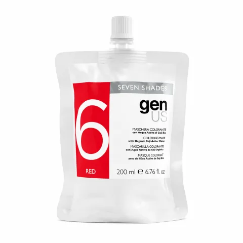 GenUs Seven Shades Red – Masca nuantatoare pentru par cu pigmenti directi