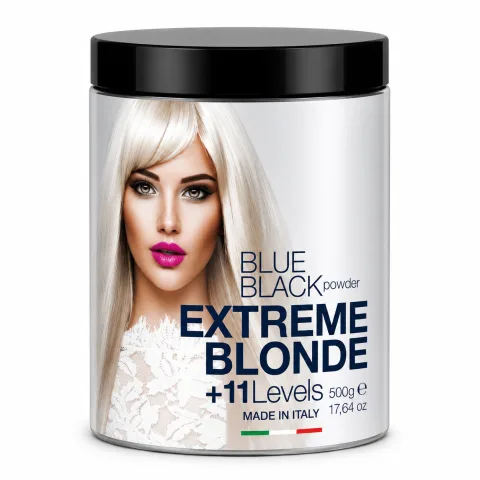 Trendy Hair Blue Black Powder Extreme Blonde 500 g - Pudra Decoloranta Pentru Par Pana La 11 Tonuri