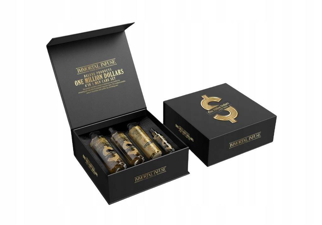Immortal Infuse One Million Dollars - pachet ingrijire masculina cutie deluxe cadou