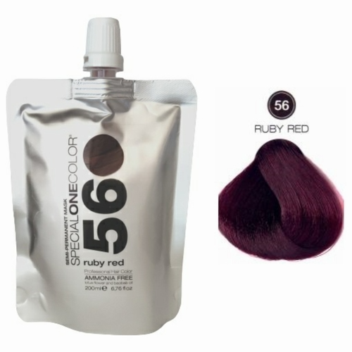 Masca de par nuantatoare fara amoniac Special One Color 56 Ruby Red 200ml