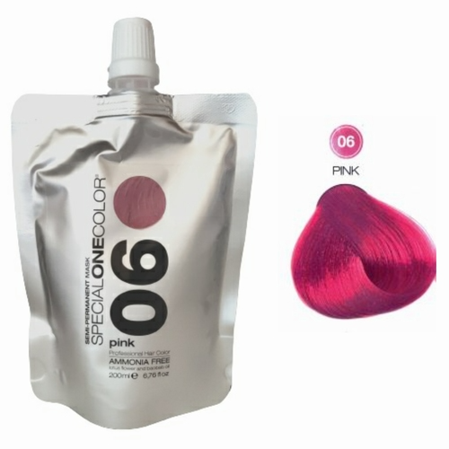 Masca de par nuantatoare fara amoniac Special One Color 06 Pink 200ml