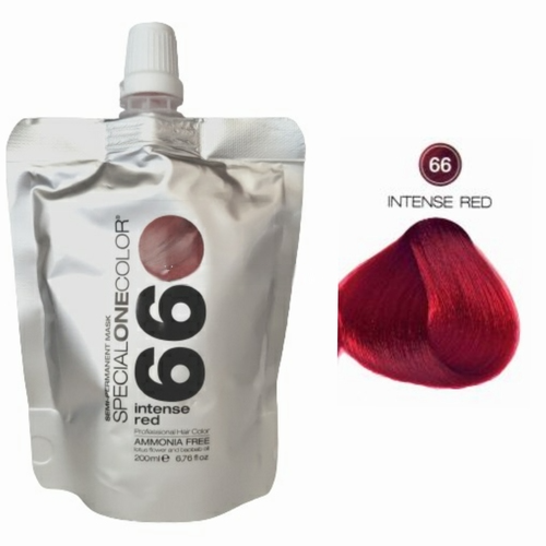 Masca de par nuantatoare fara amoniac Special One Color 66 Intense Red 200ml