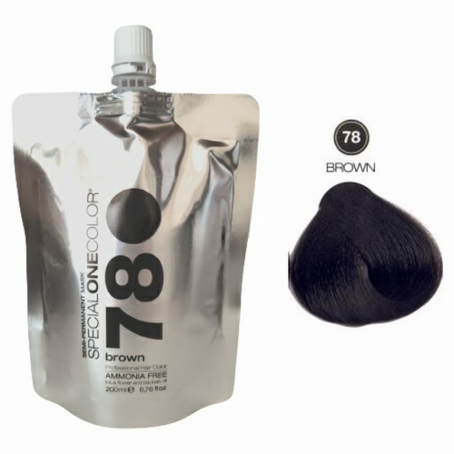 Masca de par nuantatoare fara amoniac Special One Color 78 Brown 200ml