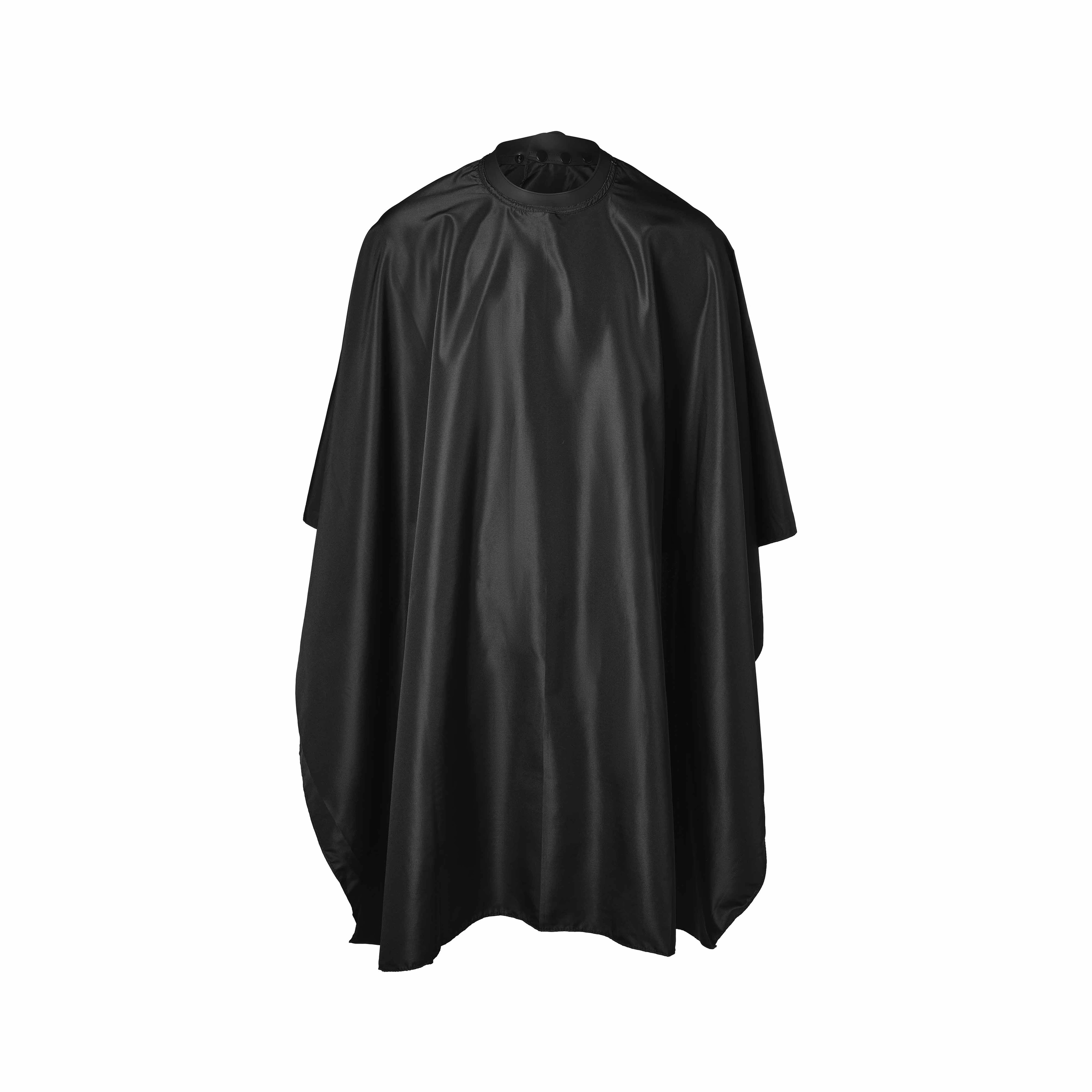 Cutting Cape Black Bravehead – Pelerină de tuns cu guler din silicon, neagră