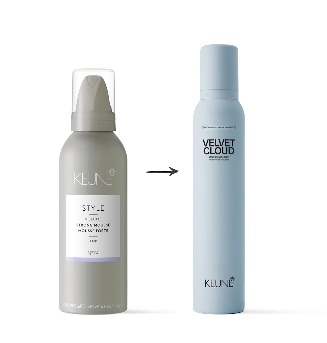 Spuma de par Keune Style No 74 Strong Mousse 200ml - New Velvet Cloud