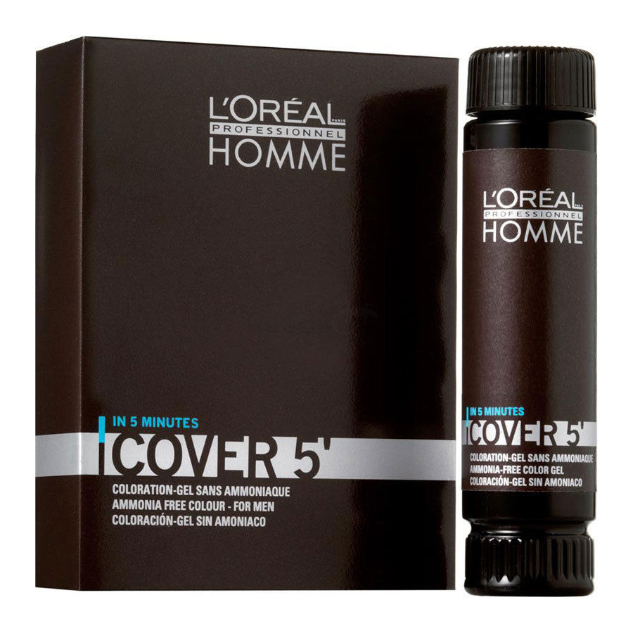 LOREAL HOMME COVER 5' NR 4 BROWN 3x50ml