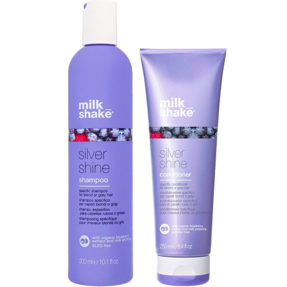 Set sampon si balsam pentru par blond Milk_Shake Silver Shine 300ml+250ml