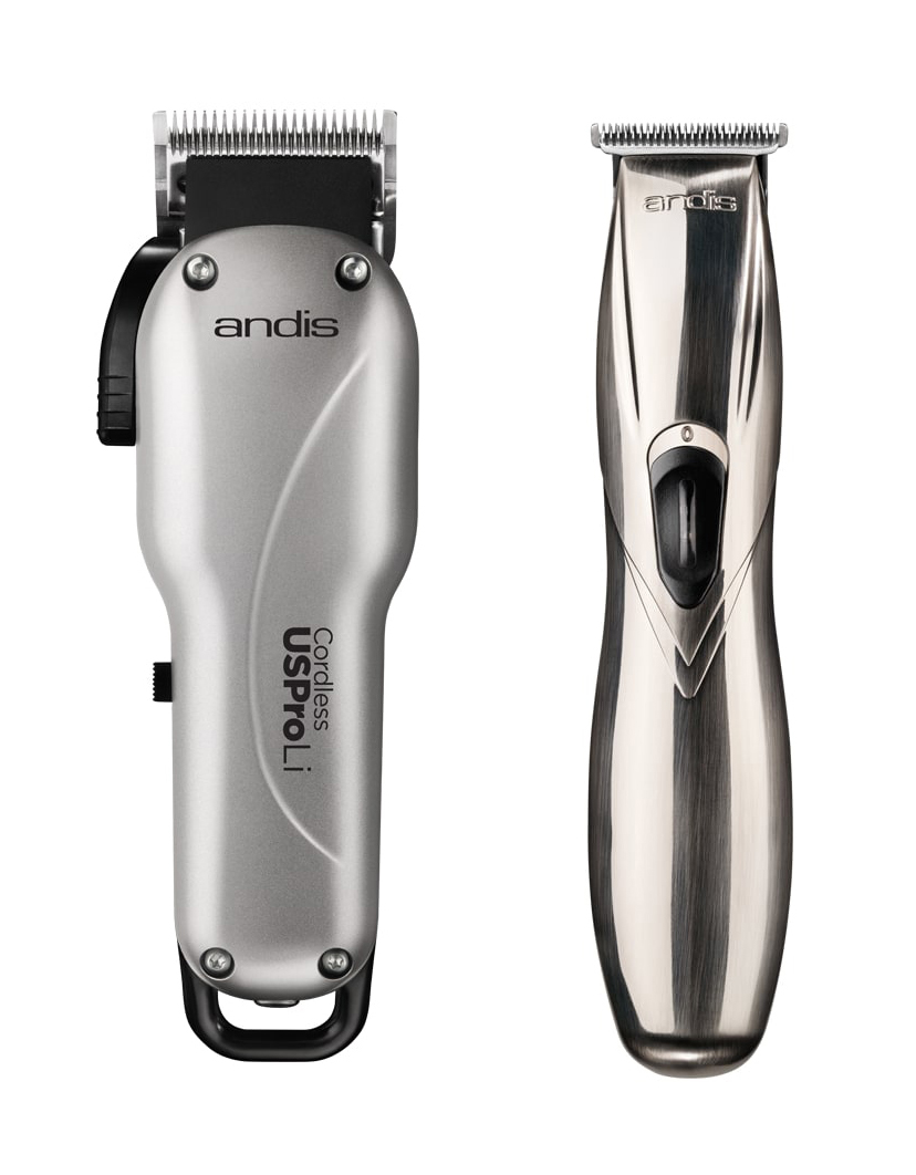 Set masina de tuns + contur Andis US Pro Cordless, Andis Slimline Pro Li