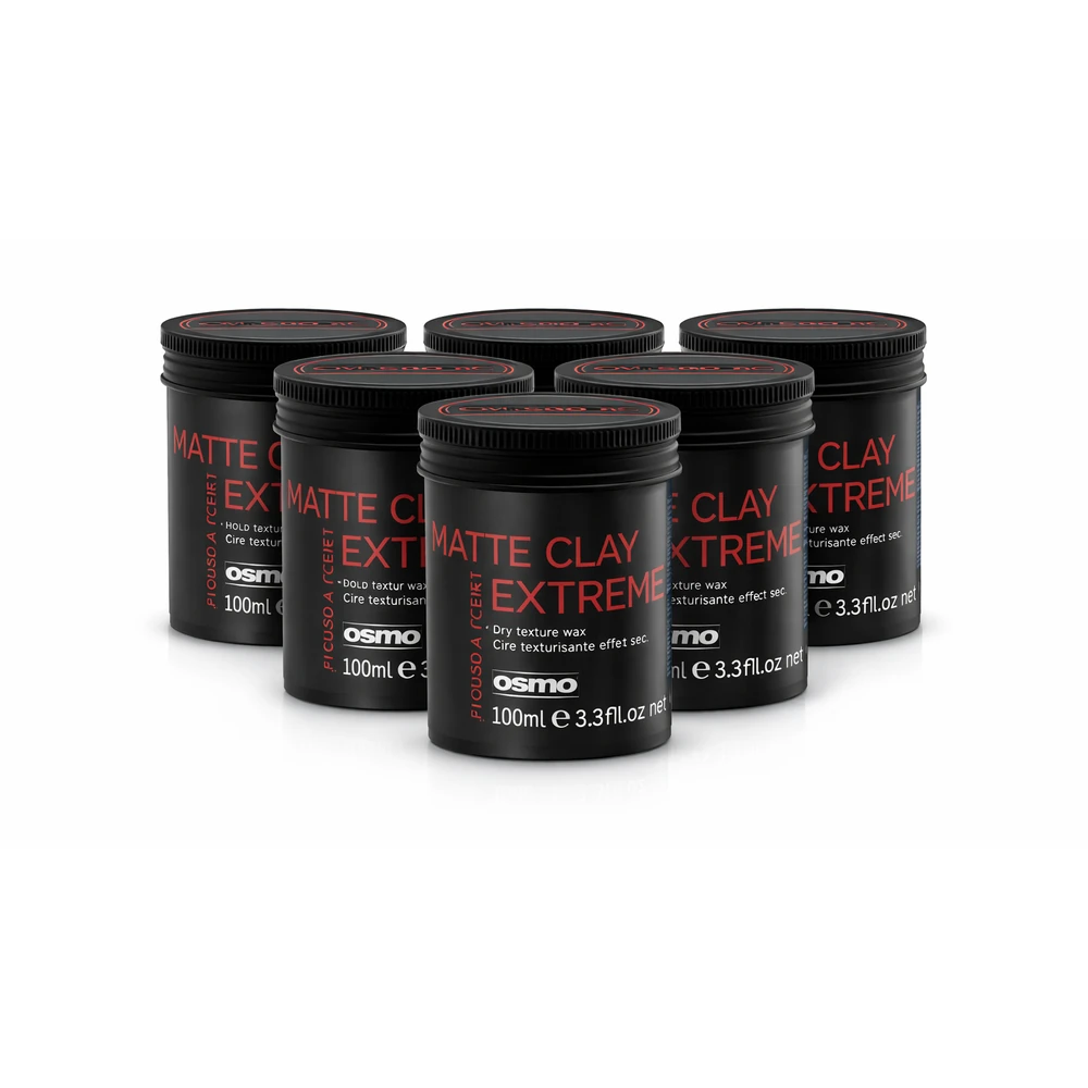 Osmo Matte Clay Extreme - ceara aspect mat, Pachet 6 x 100 ml