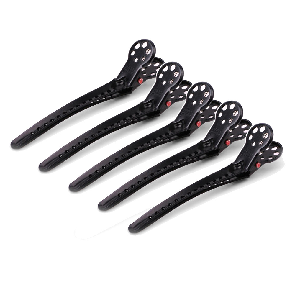 YS Park Clip L Black - set 5 clipsuri aluminiu negre