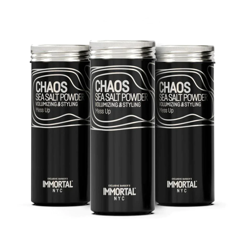 Immortal NYC Chaos Sea Salt Styling Powder- pudra volum sare de mare - Pachet 12 buc x 20 gr