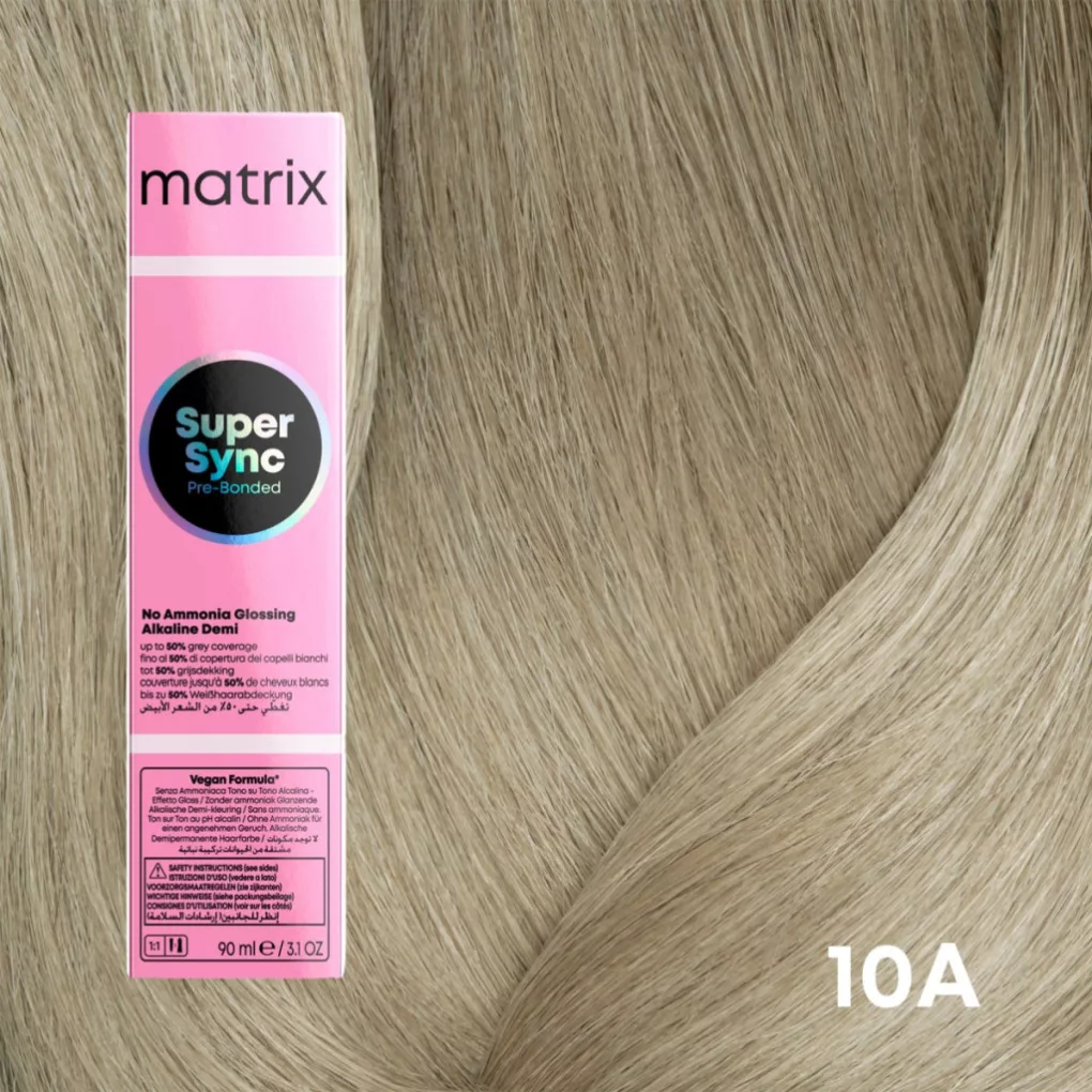 Vopsea de par fara amoniac 10.1 Matrix Professional Super Sync 90ml 10A