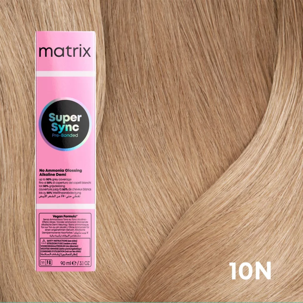 Vopsea de par fara amoniac 10.0 Matrix Professional Super Sync 90ml 10N