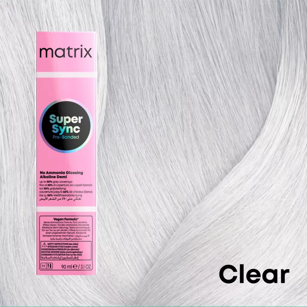 Vopsea de par fara amoniac Matrix Professional Super Sync 90ml CLEAR