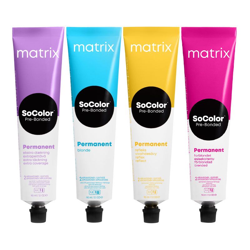 Vopsea de par Matrix Professional SoColor Pre-Bonded 90ml 4AA