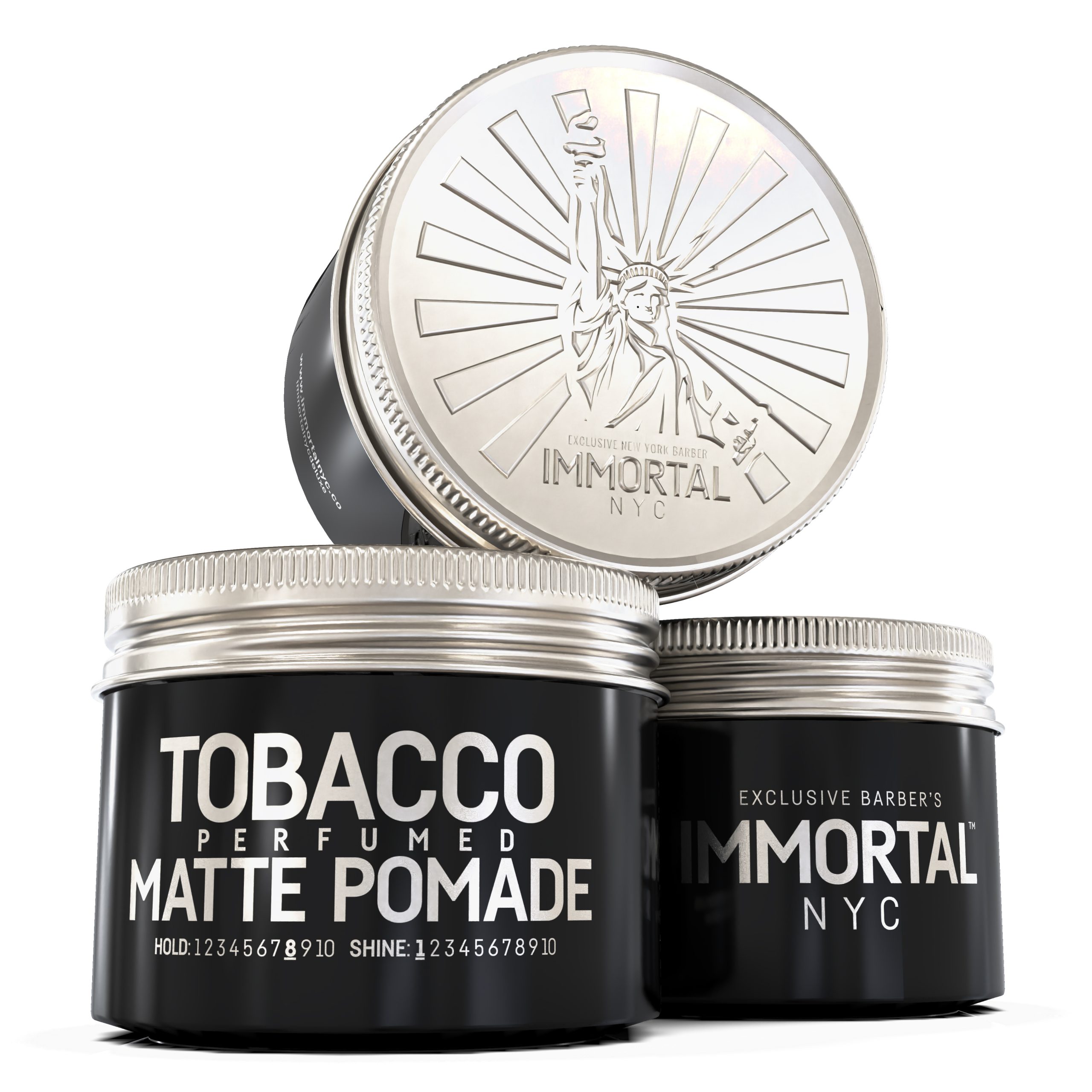 Pomada mata cu fixare puternica Immortal Deluxe Tobacco Matte Pomade 100ml - pachet 12 buc