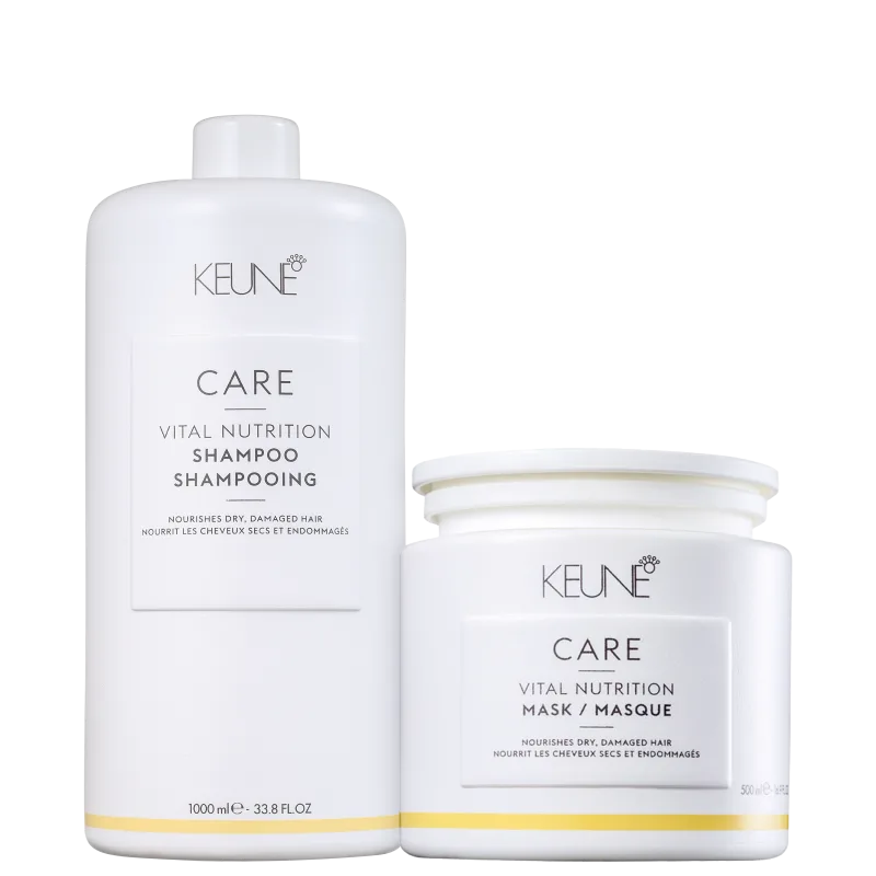 Set pentru par uscat sau deteriorat Keune Care Vital Nutrition Duo