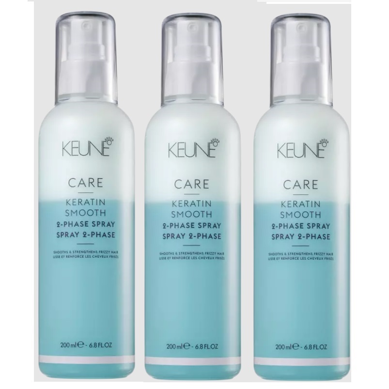 Pachet 3 x Spray Keune Care Keratin Smooth 2phase Spray 200ml
