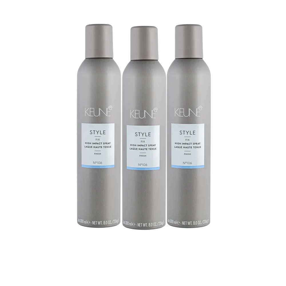 Pachet 3 Fixative Keune Style No 106 High Impact 300ml