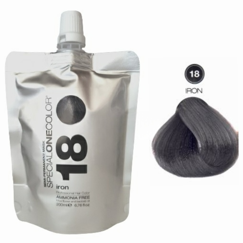 Masca de par nuantatoare fara amoniac Special One Color 18 Iron 200ml