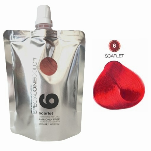 Masca de par nuantatoare fara amoniac Special One Color 6 Scarlet 200ml