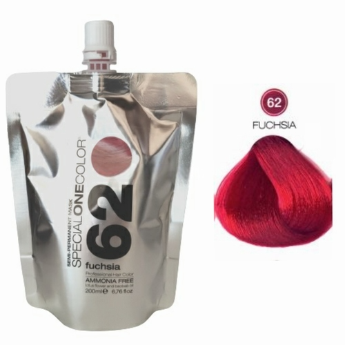 Masca de par nuantatoare fara amoniac Special One Color 62 Fuchsia 200ml