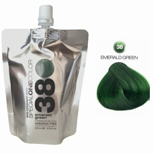 Masca de par nuantatoare fara amoniac Special One Color 38 Emerald Green 200ml
