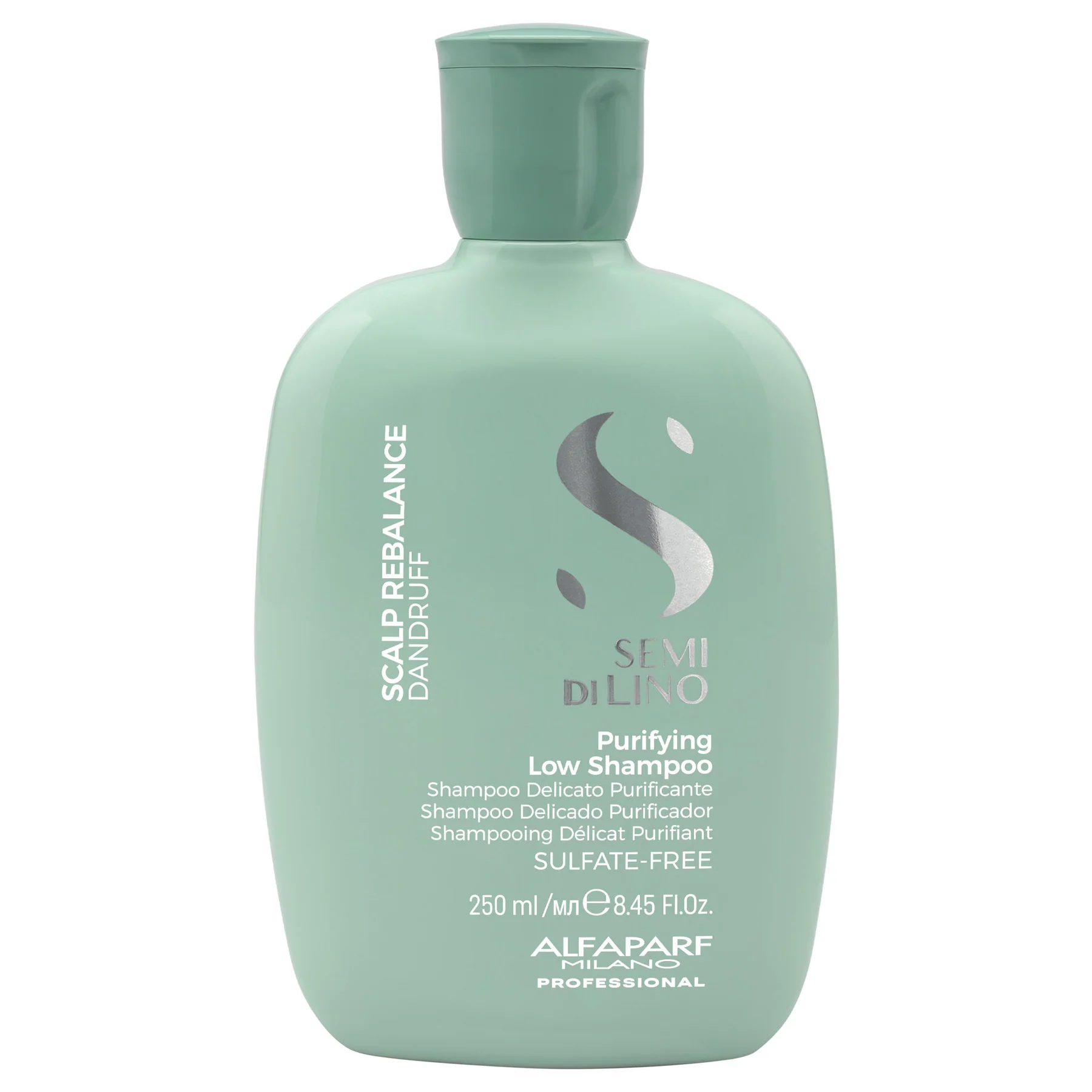 Alfaparf Milano Semi di Lino Scalp Rebalance Purifying Low Shampoo 250ml – Sampon Purificator pentru Scalp cu Matreata Uscata sau Grasa