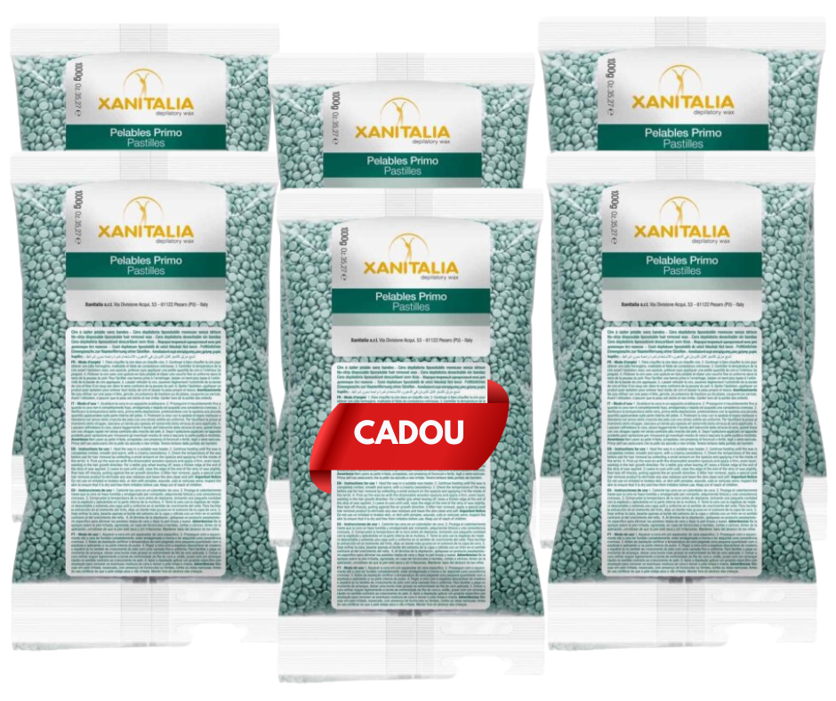 Pachet Promoțional Ceară Epilat Granule Aloe Vera Xanitalia 1000g x 5 + 1 CADOU