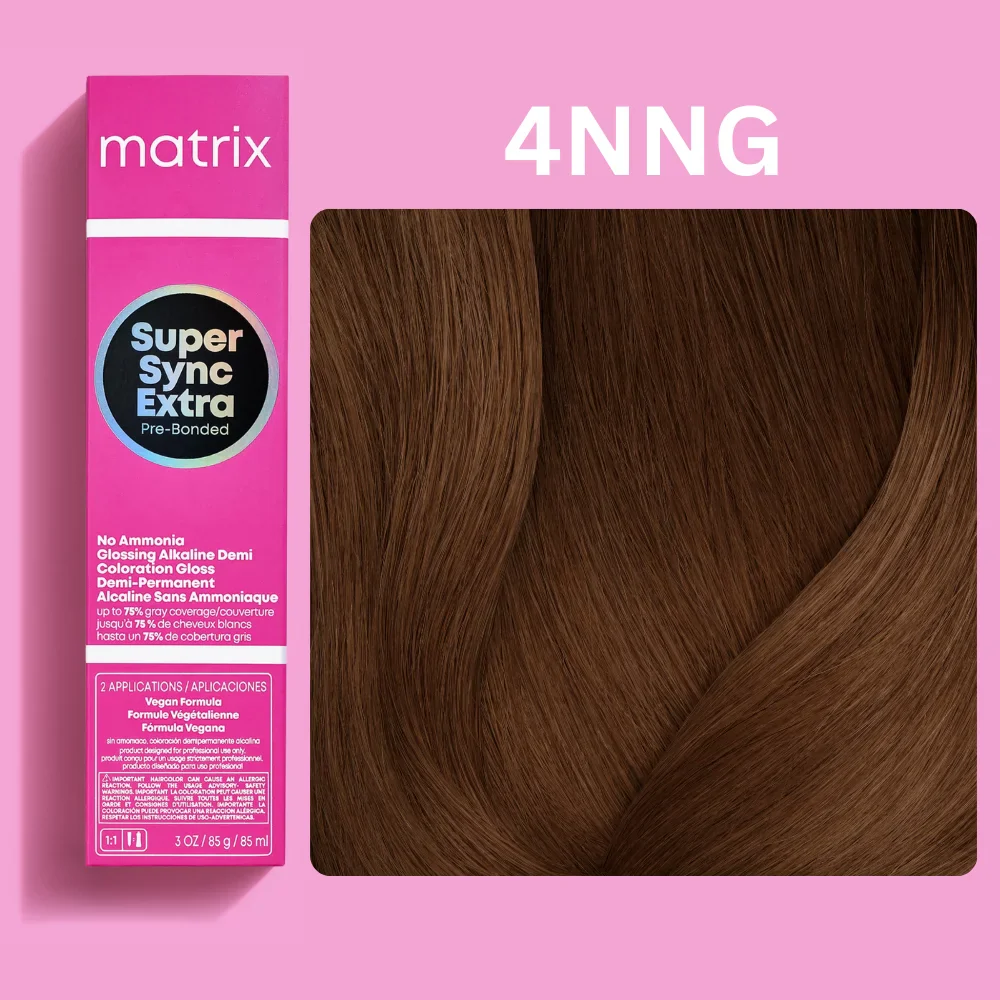 Vopsea de par fara amoniac Matrix Professional Super Sync Extra 4NNG 90ml