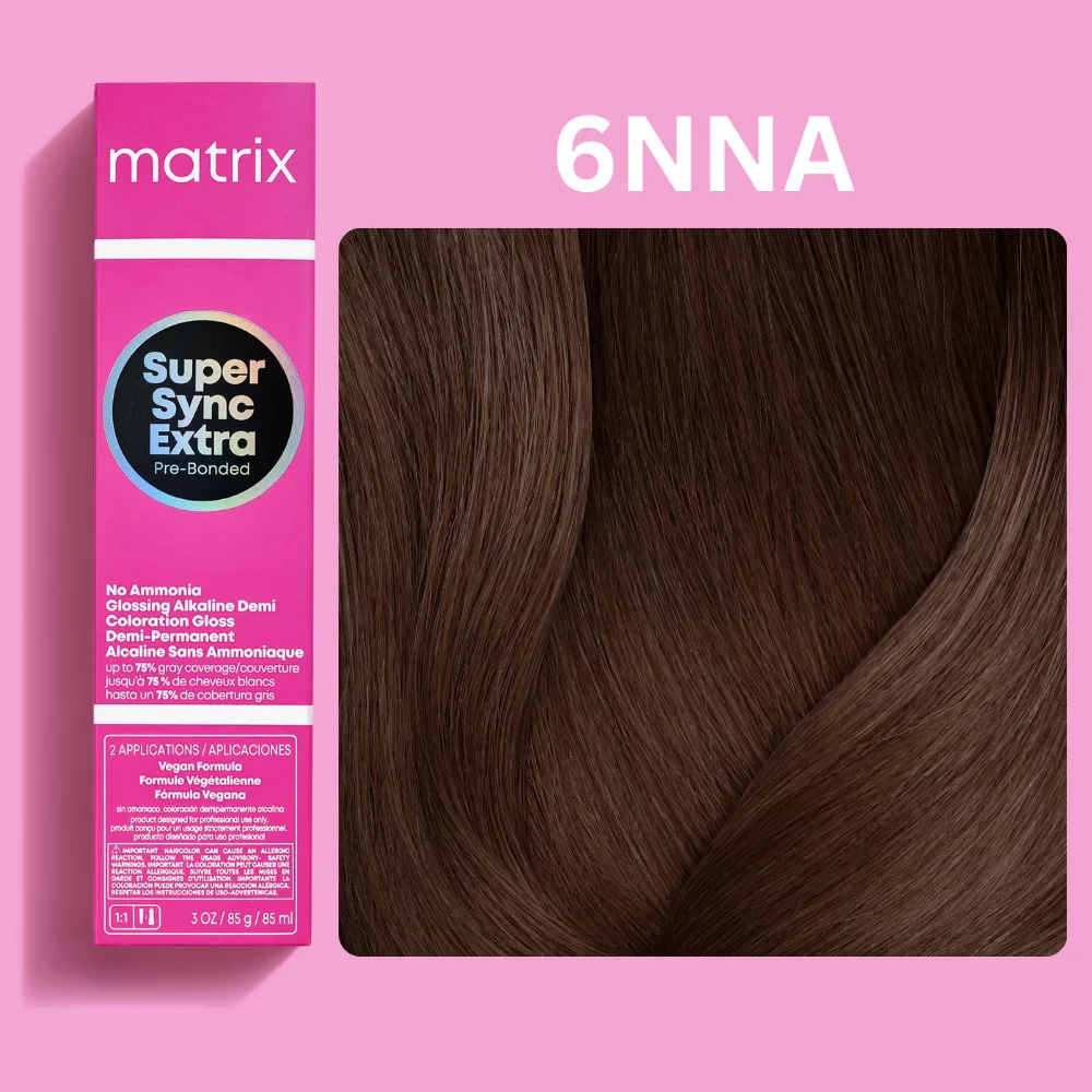 Vopsea de par fara amoniac Matrix Professional Super Sync Extra 6NNA 90ml