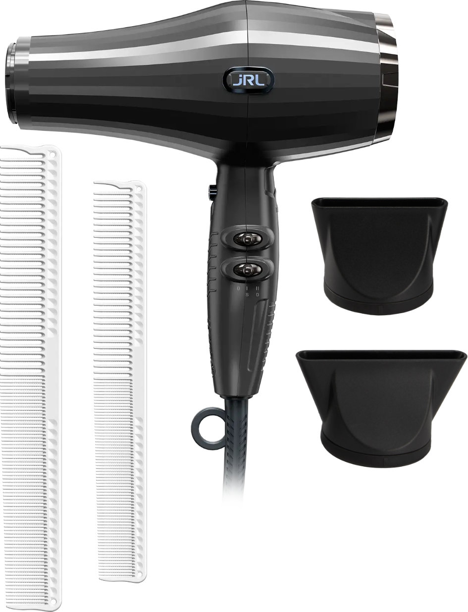 Uscător profesional JRL Forte Pro 2020L – 2400 W, 2 duze, Bonus piepteni de tuns