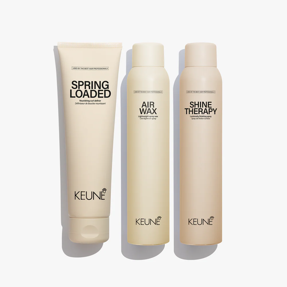 Keune Curl Crush Bundle – set par bucle definite + spray stralucire