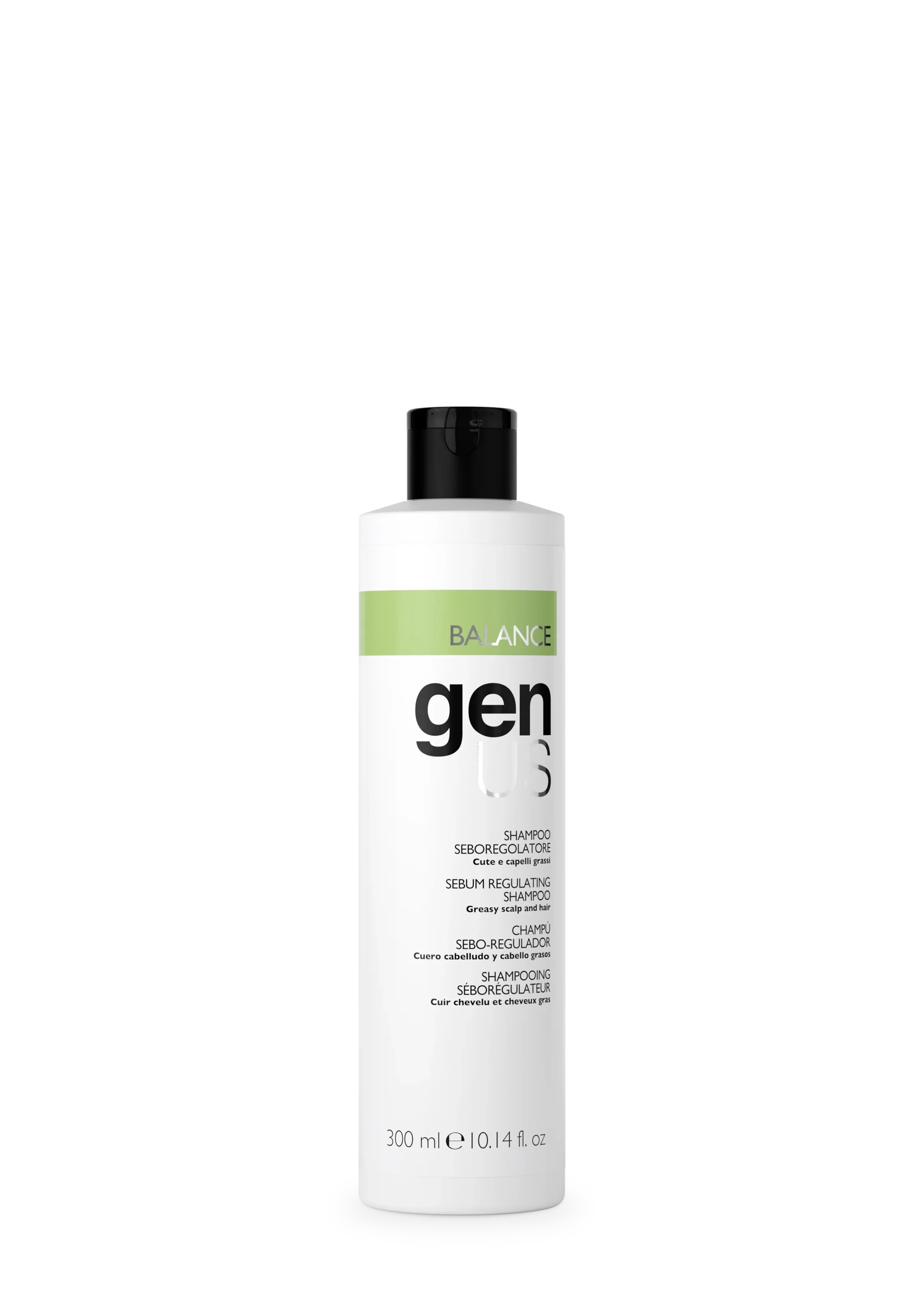 Sampon Genus Balance pentru Par Gras – Echilibrare Sebum, 300 ml