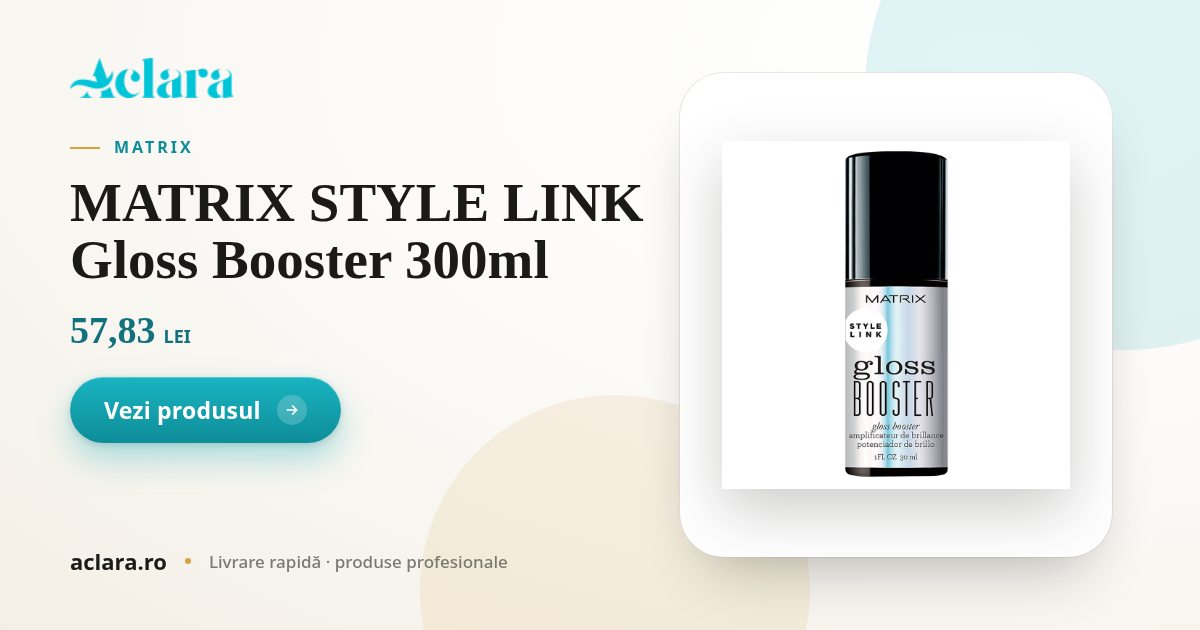 Matrix Style Link MATRIX STYLE LINK Gloss Booster 300ml | Aclara