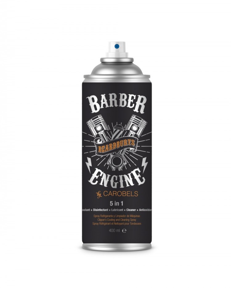 Spray profesional 5-in-1 pentru intretinere masini de tuns Beardburys Carobels 400ml