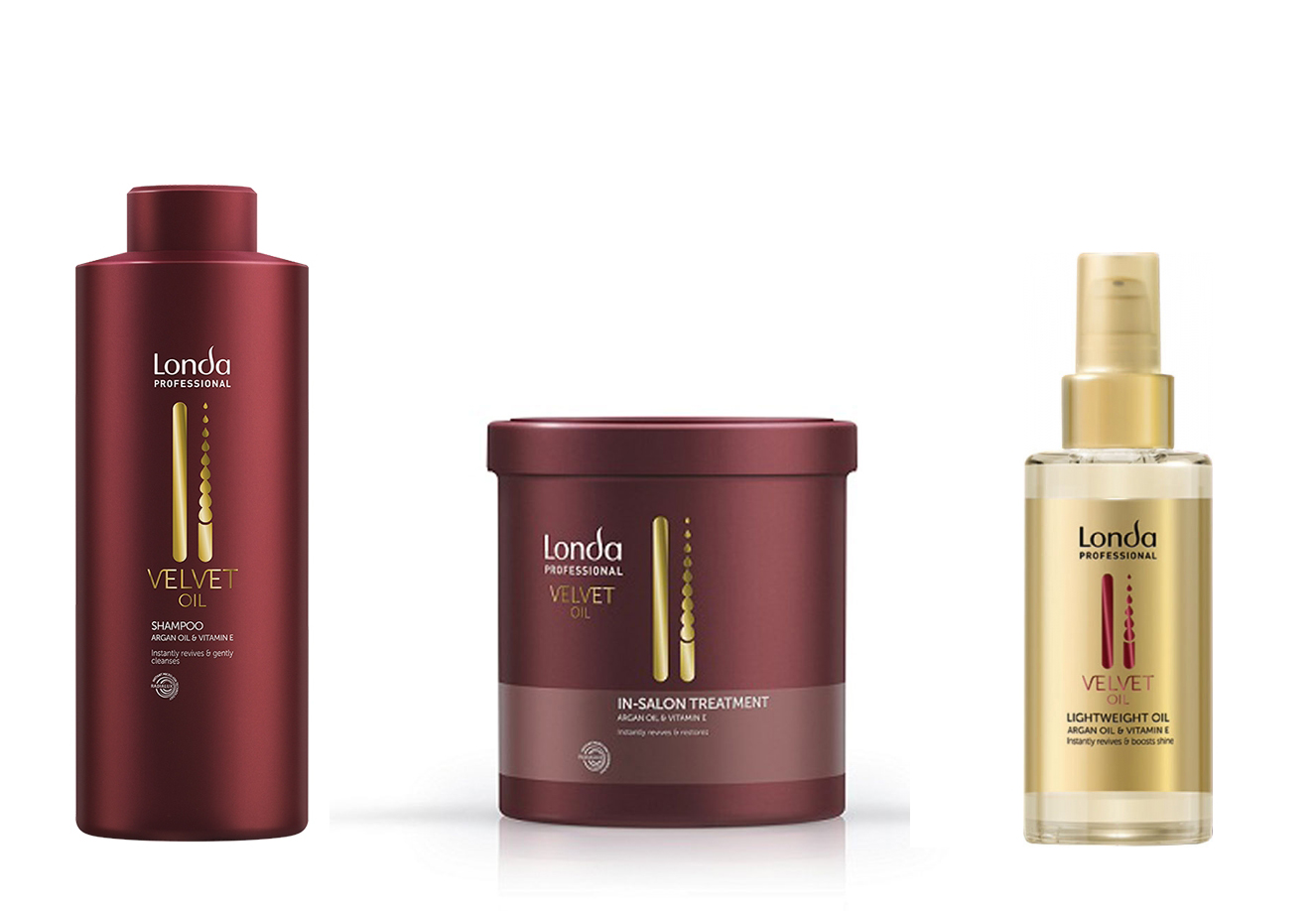 Set hidratant cu ulei de argan Londa Professional Velvet Oil