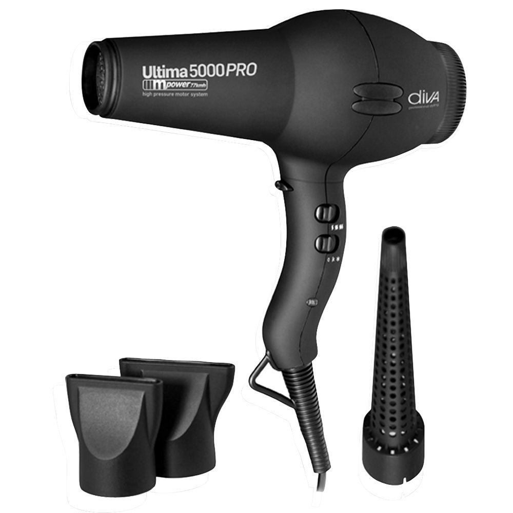 Uscator de par profesional Diva Ultima PRO 5000 – Negru