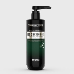 Immortal Infuse Barber Deluxe CBD Shaving Gel - ge de ras transparent 475 ml
