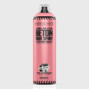 Immortal Infuse Ultimate Beton Hair Spray Pink - fixativ fixare flexibila 500ml