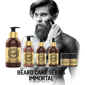 Immortal Beard Care Series - set 5 produse ingrijire barba si mustata