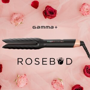 Gamma Piu Rosebud - placa de par ondulator 2 in 1 bucle si intindere