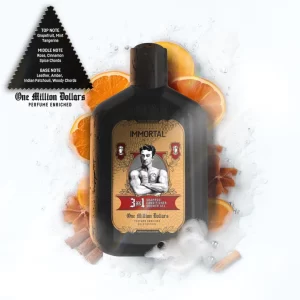 Immortal NYC One Million Dollars 3 in 1 - sampon, balsam si gel de dus 500 ml (gold edition)