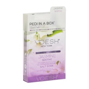 Voesh NYC Pedi in a box Deluxe 4 Step Jasmine Soothe - pedichiura SPA in 4 pasi