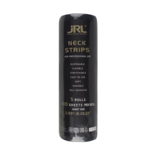 JRL Professional - gulere hartie pentru frizerie, negre