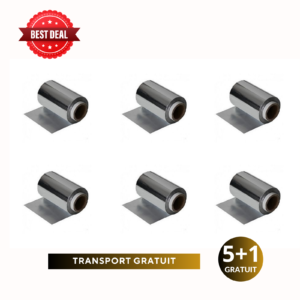 Pachet 5 + 1 folie din aluminiu pentru suvite, coafor, balayage 250m 15 microni
