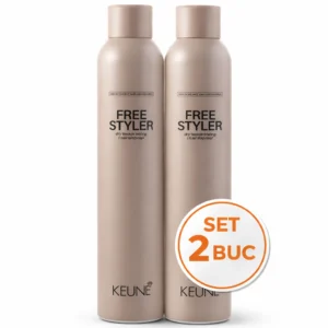 Set 2 x Keune Free Styler 500ml, spray fixativ pentru par cu fixare medie
