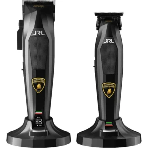 Set profesional JRL x Lamborghini Diamante 2025 Black – Mașină de tuns + Trimmer de contur