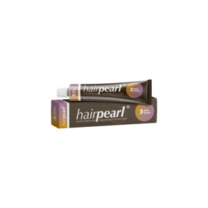Hairpearl Tint No.3 Dark Brown – vopsea cremă profesională pentru gene și sprâncene, maro închis
